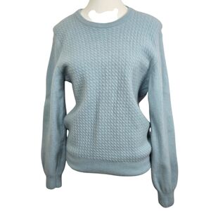 Oscar Et Louise Light Blue Wool Cashmere Blend Sweater Women’s Size XL Soft Cozy